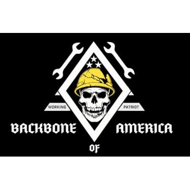 Imagem de Patch tático - Backbone 3D PVC Moral Patch - Remendos patrióticos americanos resistentes para militares, polícia, exército, bonés, jaquetas, calças e equipamentos (preto)