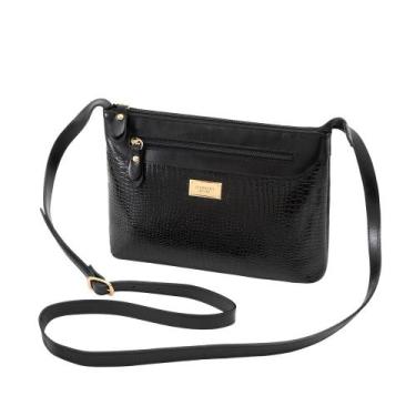 Imagem de Bolsa de Couro Mariart 2193, Preto