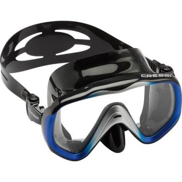 Imagem de Máscara de Mergulho Cressi Liberty, Preto, Azul