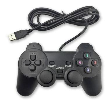 Imagem de Joystick DualShock Controle para PC Games USB - Xtrad