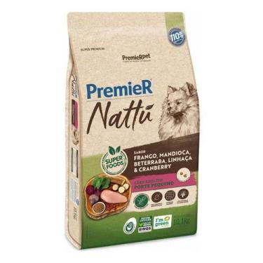 Imagem de Nattu Cães Adultos Porte Pequeno Sabor Mandioca 10,1kg Ração - Premier
