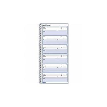 Imagem de Diário de registro de correio de voz, 10-5/8" x 5-5/8", 600 mensagens, branco Qtd: 5