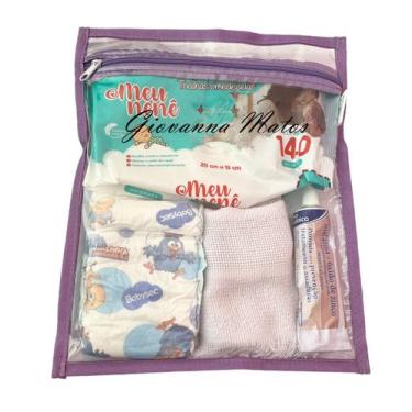 Imagem de Kit com 10 SACOS organizadores Lilás maternidade viagem - Gii Matos Ma