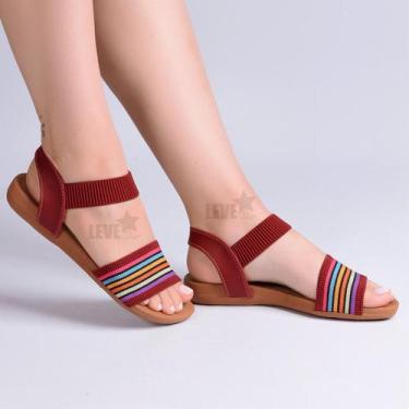 Imagem de Sandália Ortopédica feminina Leve Star  Rasteirinha levinha flexível ,