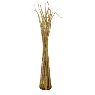 Imagem de Vaso Solitário 30 Cm Vidro Com Cabo De Açaí Decoração Desidratado Deco