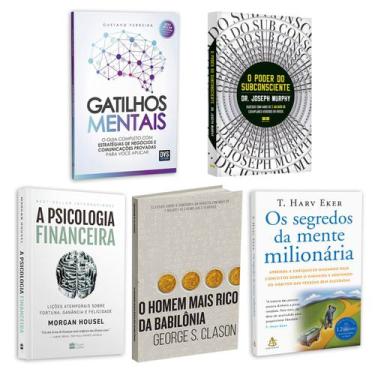 Imagem de Kit 5livros, Gatilhos Mentais, Psicologia Financeira, Homem Mais Rico 