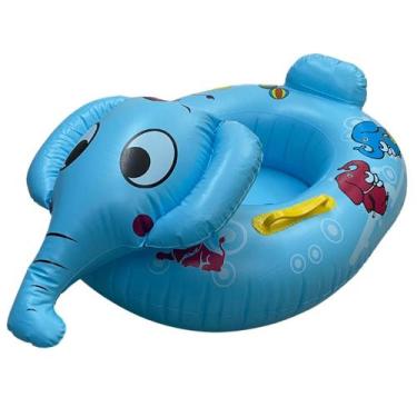 Imagem de Boia infantil elefante assento com fralda criança e bebe  - TEXTIL SAU