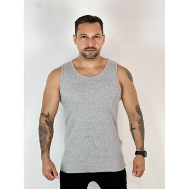Imagem de Regata canelada masculina - forticity, Cinza, gg