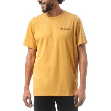 Imagem de Camiseta Columbia Masculina Basic, M, Amarelo queimado