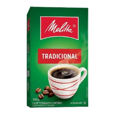 Imagem de Café melitta torrado e moído tradicional pacote 500g