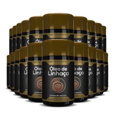 Imagem de 20x óleo de linhaça 1450mg 60caps premium hf suplements - HF SUPLEMENT
