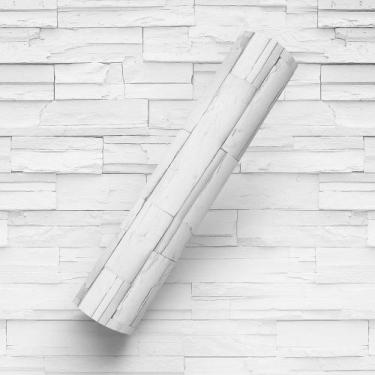 Imagem de Papel de Parede Adesivo Tema Canjiquinha Pedra Efeito 3D - BAZAR DOS Q