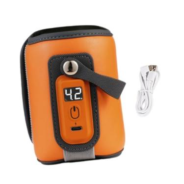 Imagem de TTETTZ Aquecedor de Mamadeira com Controle de Temperatura para Leite Materno E Suporte, Laranja