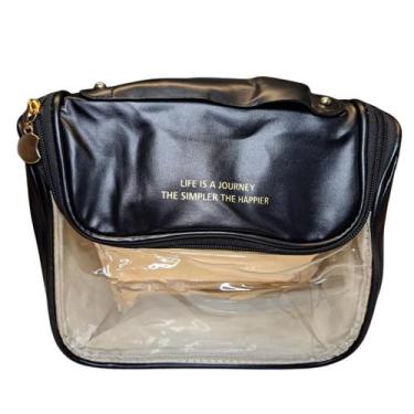 Imagem de Necessaire Bolsa para Cosmeticos Maquiagem com Ganho - Megachens, Pret