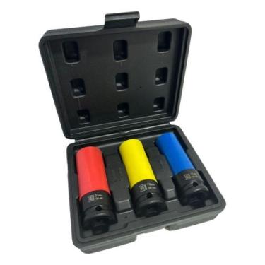 Imagem de Jogo Soquete de Impacto Longo Roda Liga Leve Encaixe 1/2 Pol - SIGMA T