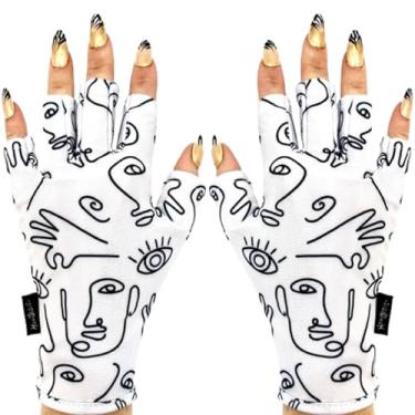 Imagem de ManiGlovz - Luvas protetoras originais FPS 50+ UV/LED para manicures em gel, proteção solar sem dedos, proteção contra o sol e lâmpada de unhas - P.Casso