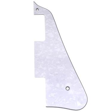 Imagem de Musiclily Escudo Pickguard para Guitarra China Made Epiphone Les Paul Standard Estilo Moderno, 4 Camadas Branco Perolado