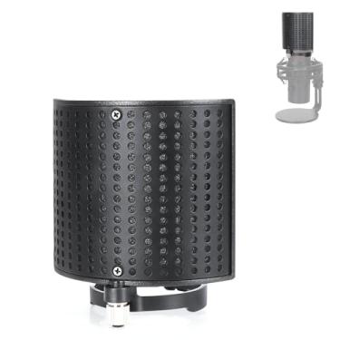 Imagem de Filtro pop para microfone Hyperx Quadcast 2 – Para-brisas compatível com Hyperx Quadcast 2, protetor pop de três camadas melhora a qualidade do som