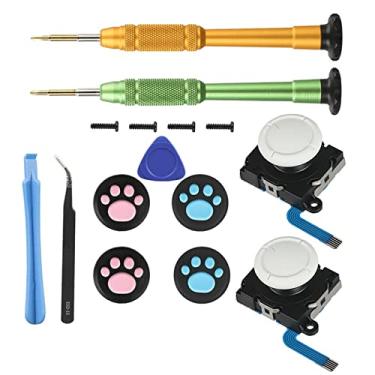 Imagem de Conjunto de joystick de substituição com ferramenta para Nintendo Switch Lite para controle Joy-Con