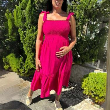 Imagem de Vestido Perfeito Para Gestantes Leve E Soltinho Moda Verão - Donna Lu,