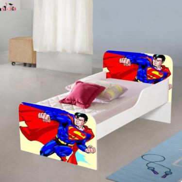 Imagem de Cama MDF caminha para quarto crianças meninos decoração adesivada pers
