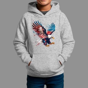 Imagem de Moletom Canguru Infantil Country Casual Moda Country Inverno Capuz e B