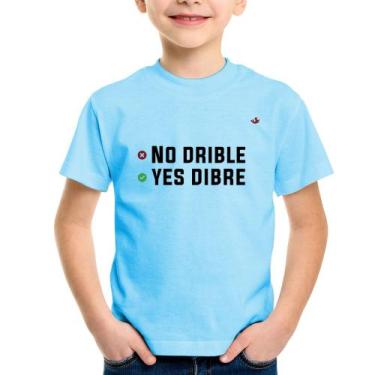 Imagem de Camiseta Infantil No drible, yes dibre - Foca na Moda, Azul bebê, 12