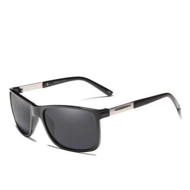 Imagem de Óculos de sol masculinos com lentes polarizadas, proteção uv - Kingsev