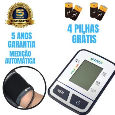 Imagem de Aparelho Medidor Pressão Automatico com Braçadeira Braço Digital Gtech