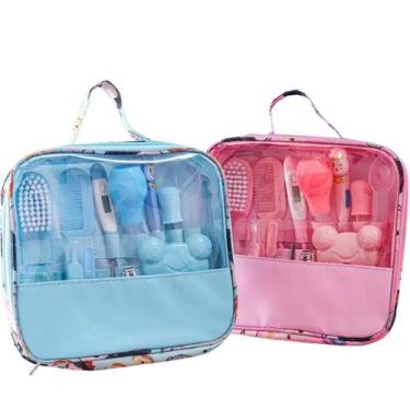 Imagem de Kit de Higiene para Bebê Recém-Nascido 13 Peças Azul e Rosa - TIME, Ro