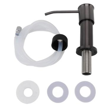 Imagem de 304 Aço Inoxidável Cozinha Pia Saboneteira Bomba Com Tubo de Extensão, à Prova de Vazamento Bancada Dispenser Saboneteira para Ambientes úmidos, Cinza