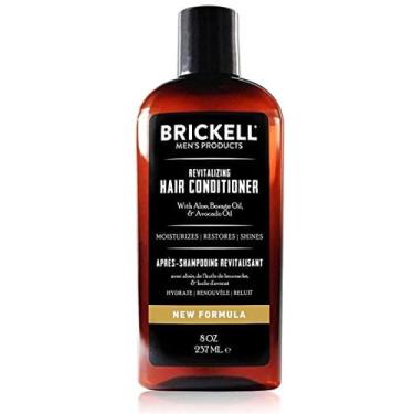 Imagem de Condicionador de cabelo revitalizador de homens da Brickell Men para homens, condicionador de cabelo nutritivo natural e orgânico, restaura brilho e u