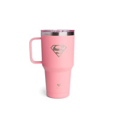 Imagem de Smartshake Bohtal Nomad Tumbler com logotipo Supergirl, 900 ml, mantém as bebidas quentes por 4 horas e frias por 8 horas, aspirador de pó de parede dupla, serve para porta-copos e copo portátil