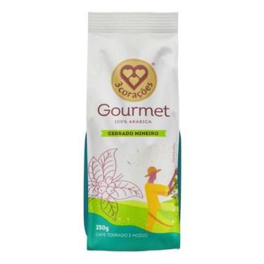 Imagem de Cafe Torrado E Moido Gourmet Cerrado Mineiro 250g 3 Coracoes - 3 Coraç