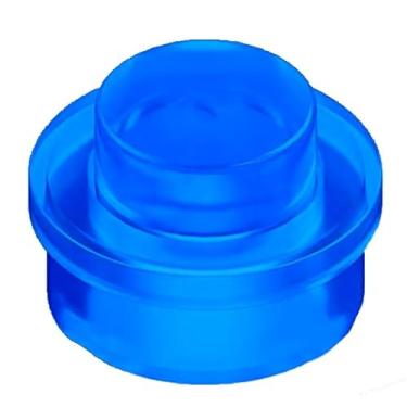 Imagem de Minizfigs Placas redondas 1050 peças, peça 1x1 4073 100% compatível com todas as principais marcas (azul escuro trans)