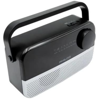 Imagem de Rádio Philco Portátil com Alças Perfeito para emergências recepção clara AM e FM
