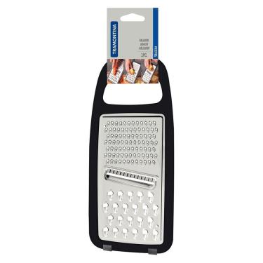 Imagem de Ralador de Legumes Queijos Inox Utilitá Base Emborrachada Lâmina em Aço Inox Tramontina