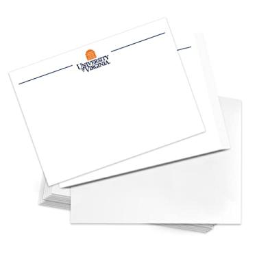 Imagem de Desert Cactus University of Virginia Notecards pacote com 10 cartolina Cavaliers UVA Wahoos inclui envelopes memorando festa de agradecimento (cartão 1b)