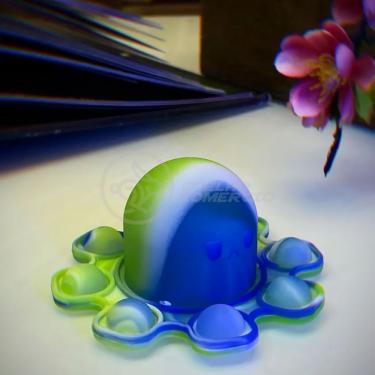 Imagem de Chaveiro Polvo Reversível Pop It Anti Stress Silicone