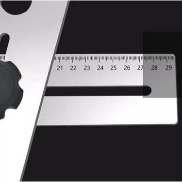 Imagem de Régua Medidora Articulável Com Localizador De Furo - SEM MARCA