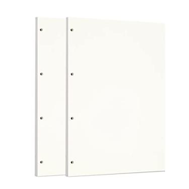 Imagem de Zelten Pacote com 2 refis de papel com 90 folhas/180 páginas, folhas soltas em branco, refil de papel para fichário de 4 furos, organizador pessoal, diário, agenda recarregável