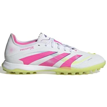 Imagem de adidas Tênis unissex Pro Turf, Branco/rosa lúcido/limão lúcido, 37 BR