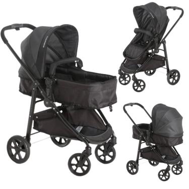 Imagem de Carrinho Olympus New Black (Preto) + Bebe Conforto - Galzerano