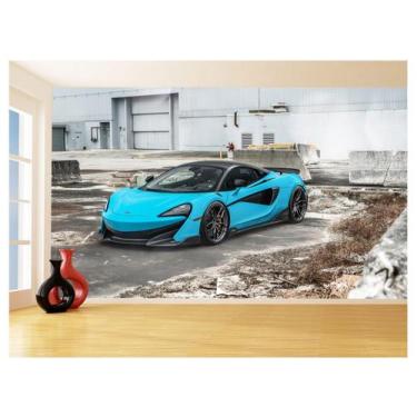 Imagem de Papel De Parede 3D Carro Mc Laren Pista Super 3,5M Car261 - Você Decor