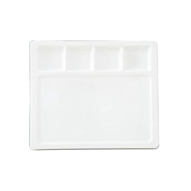 Imagem de Prato comercial anti-queda delicada imitação de porcelana melamina pele multi-grade prato de pato assado prato de pato assado branco 35,56 cm