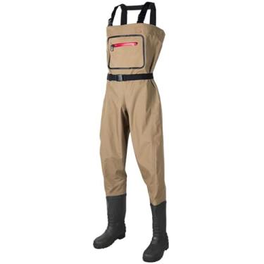 Imagem de Hip Waders Perneiras grandes e altas para homens, adequadas para trabalhos aquáticos, lavagem de carros e pântanos(Brown,44 EU)