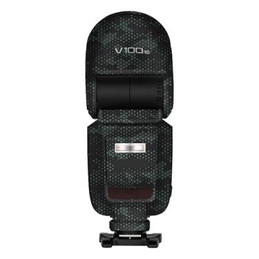 Imagem de Película protetora de flash para câmera Godox V100 Body Vinly Wrap Skin Premium Adesivo de fotografia V100 (verde (Mamba)
