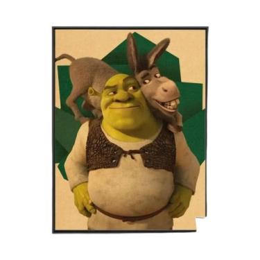 Imagem de Shrek Clássico Anime Vintage Poster Sem Moldura Arte De Parede Para Qu