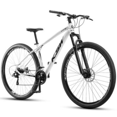 Imagem de Bicicleta Aro 29 Ksw 21 Velocidades Alumínio Xlt 100 Mtb, Branco, 15