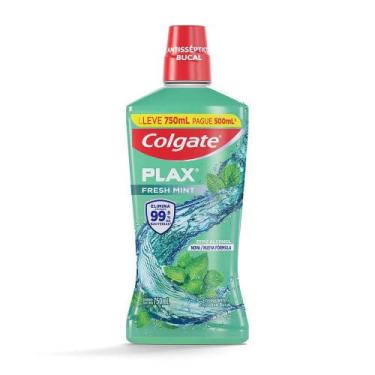 Imagem de Enxaguante Bucal Colgate Plax Fresh Mint Leve 750ml Pague 500ml